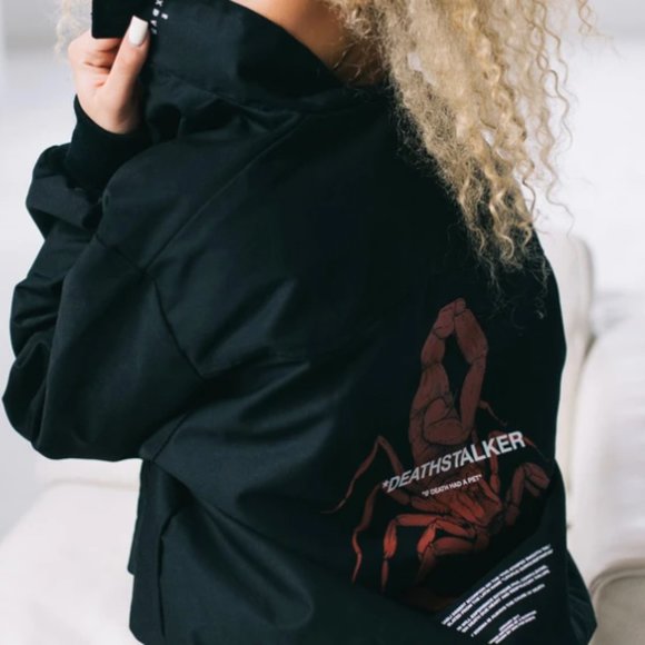 MXDVS If Death Had A Pet Jacket with Plaid Lining - Picture 2 of 10